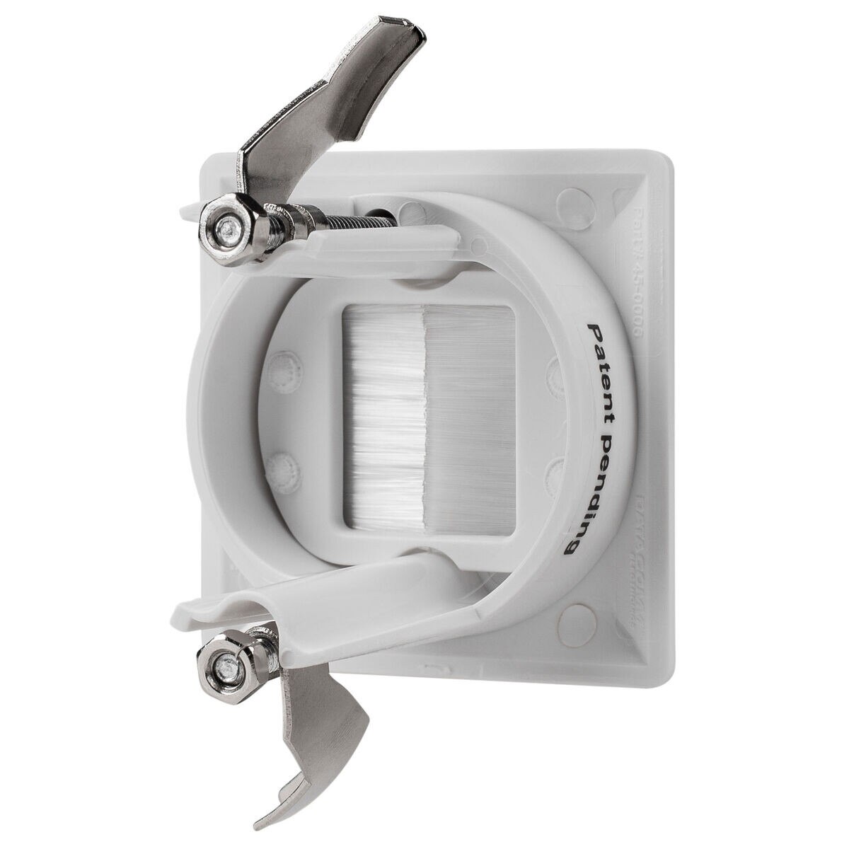 450006WH 13/4" Cable PassThrough Hole Saw Plate White